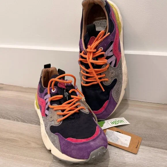 NWT Flower Mountain Yamano 3 Woman -  EU 39 - US 8 - Black-Violet Color - Picture 2 of 8